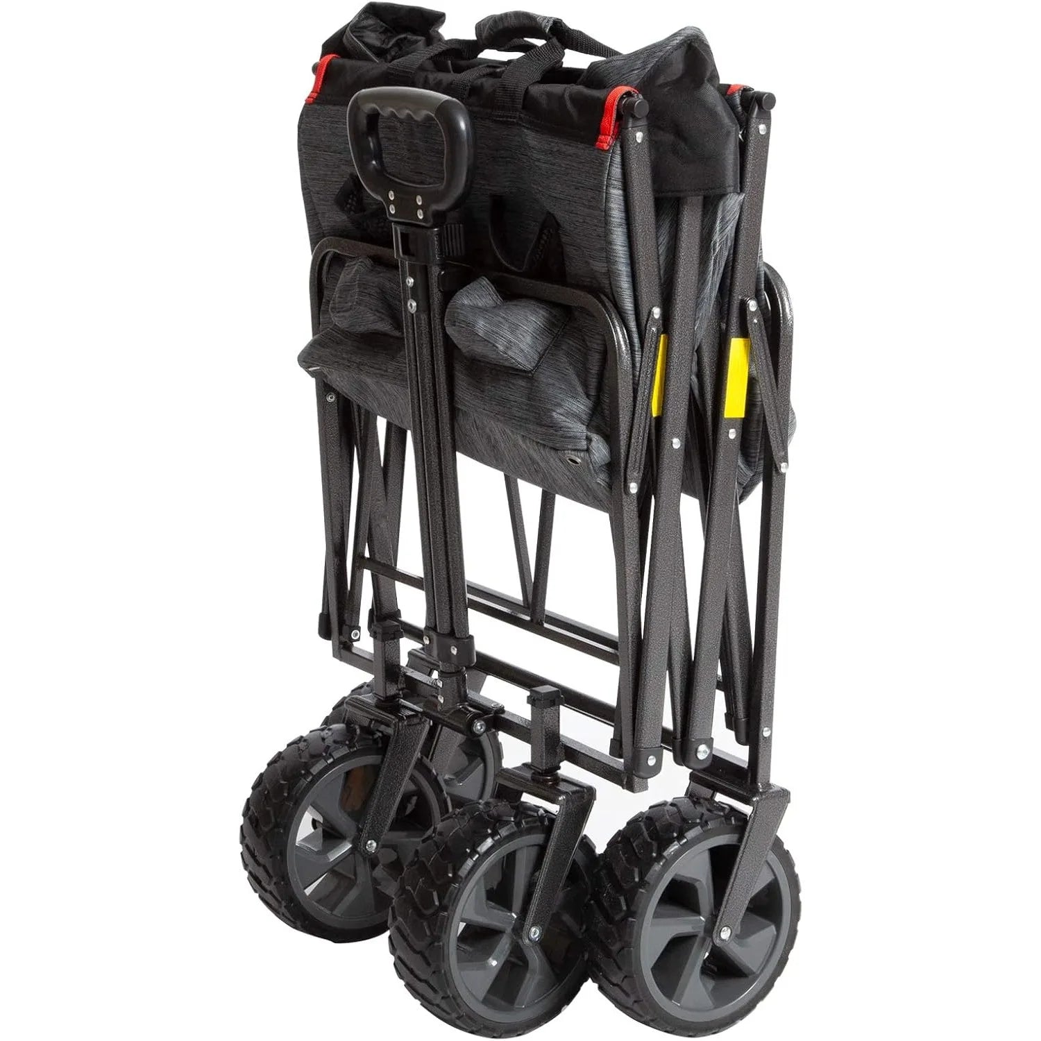 XL Heavy Duty Collapsible Outdoor Folding Camping Gear Grocery Cart Portable Lightweight Utility Adjustable Rolling Cart