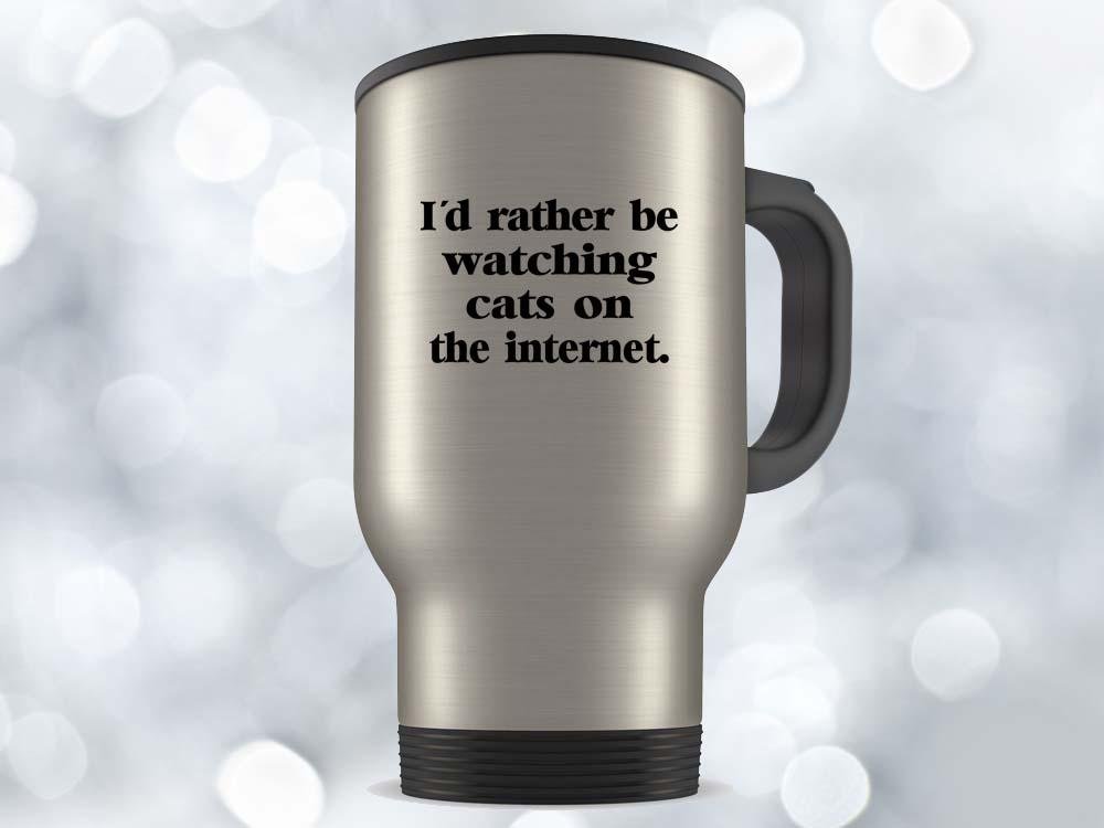 I'd Rather Be Watching Cats Coffee Mug