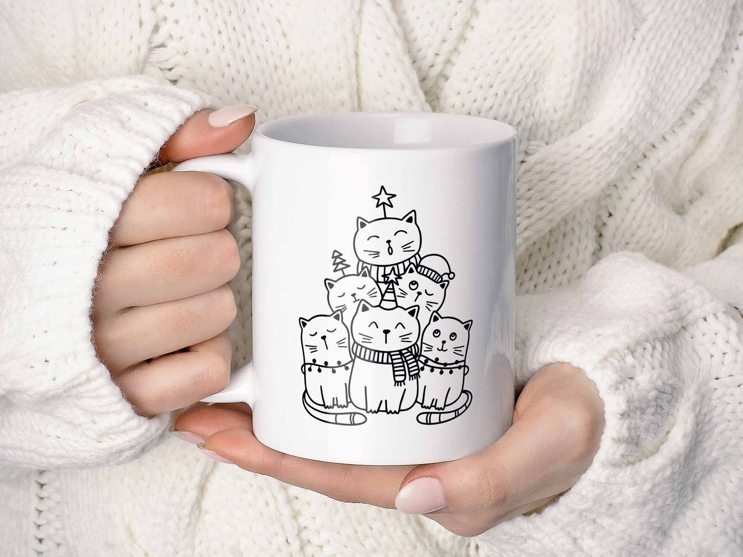 Christmas Cats Coffee Mug