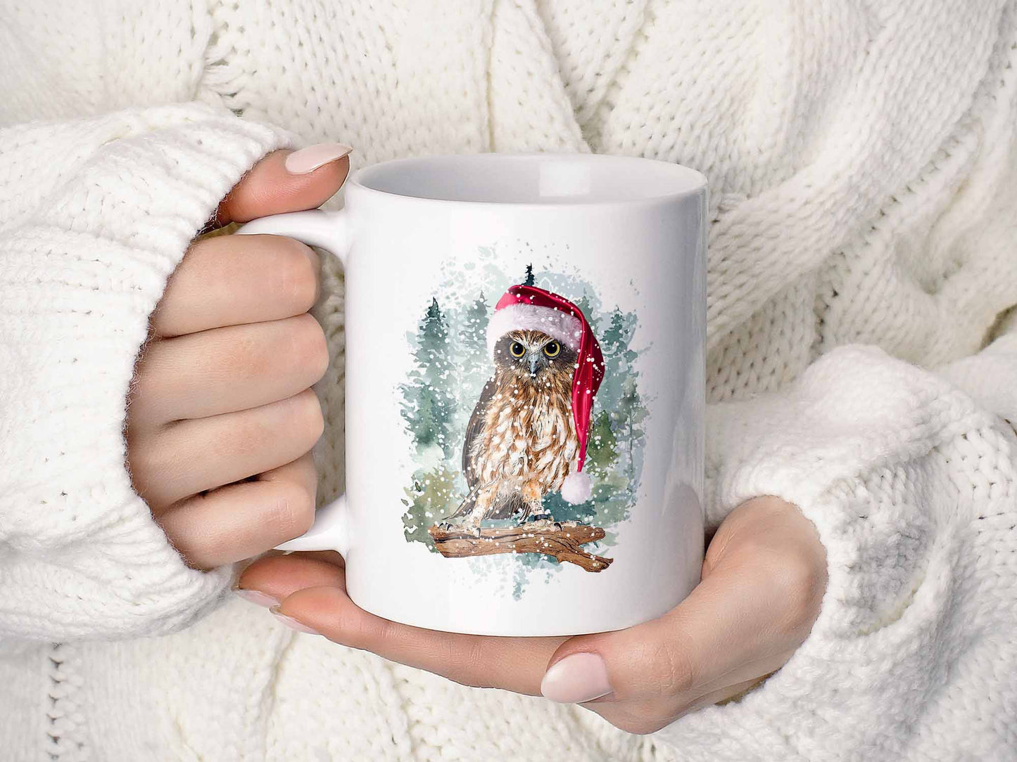Christmas Owl Coffee Mug