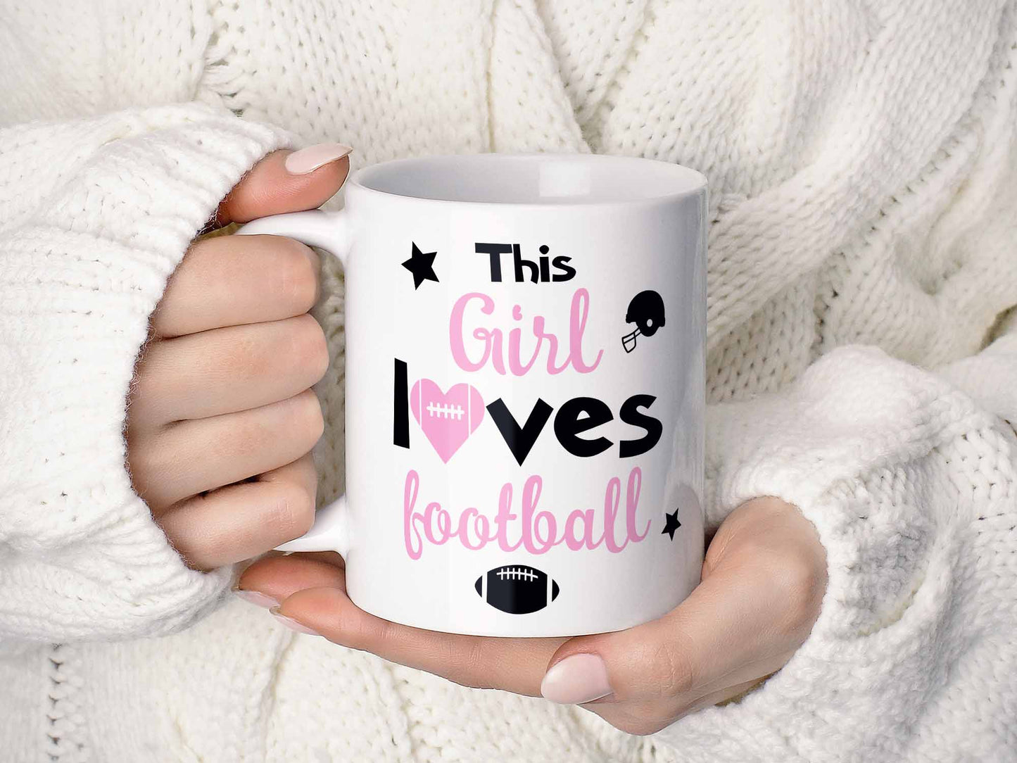 This Girl Loves Football Coffee Mug