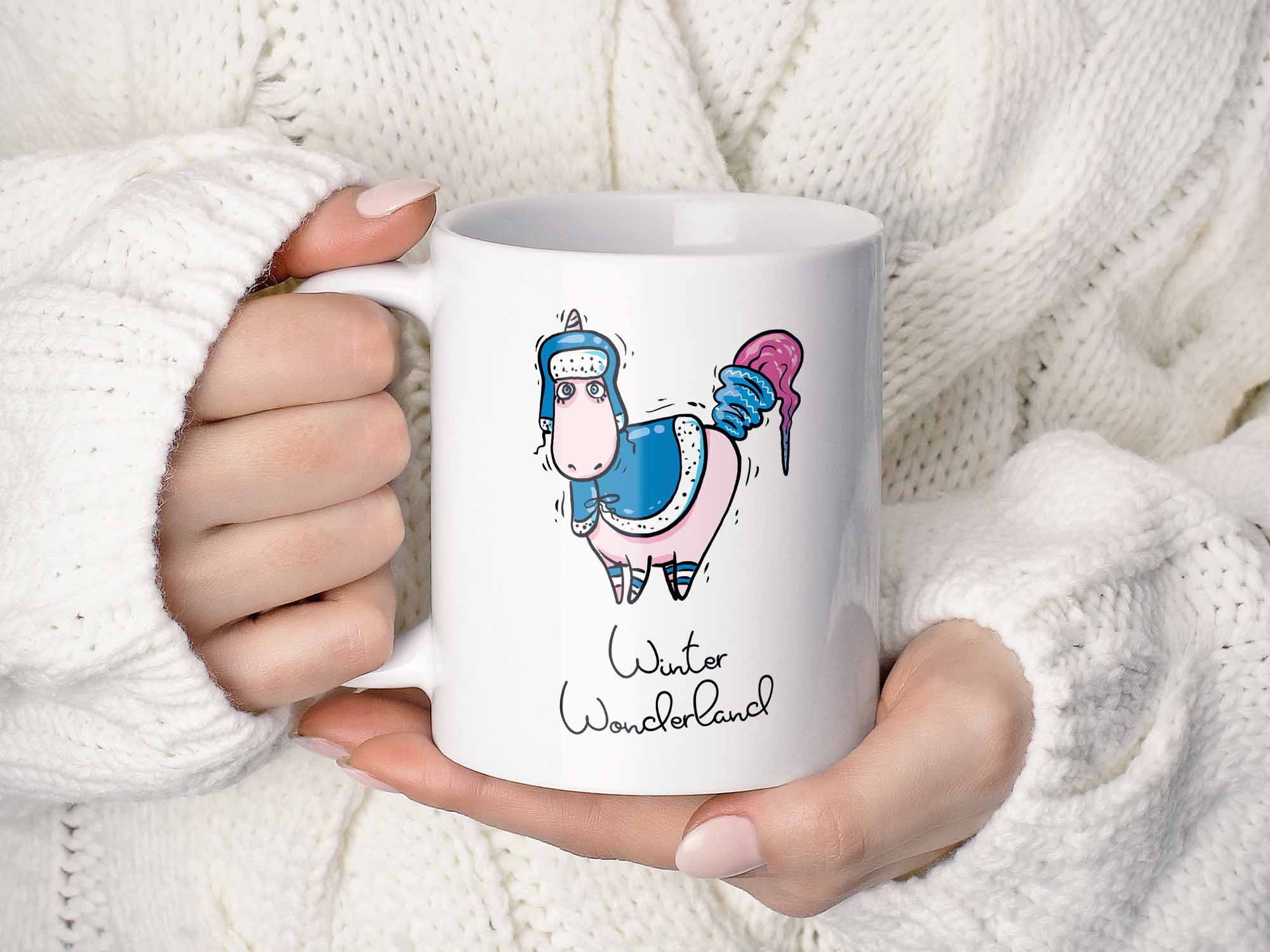 Winter Wonderland Unicorn Coffee Mug