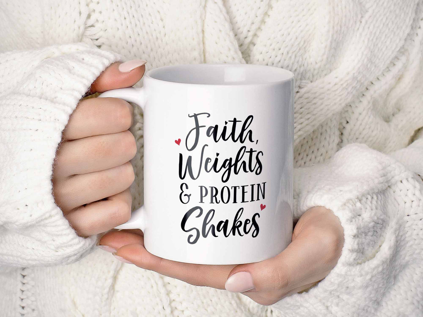 Faith Weights Shakes Coffee Mug