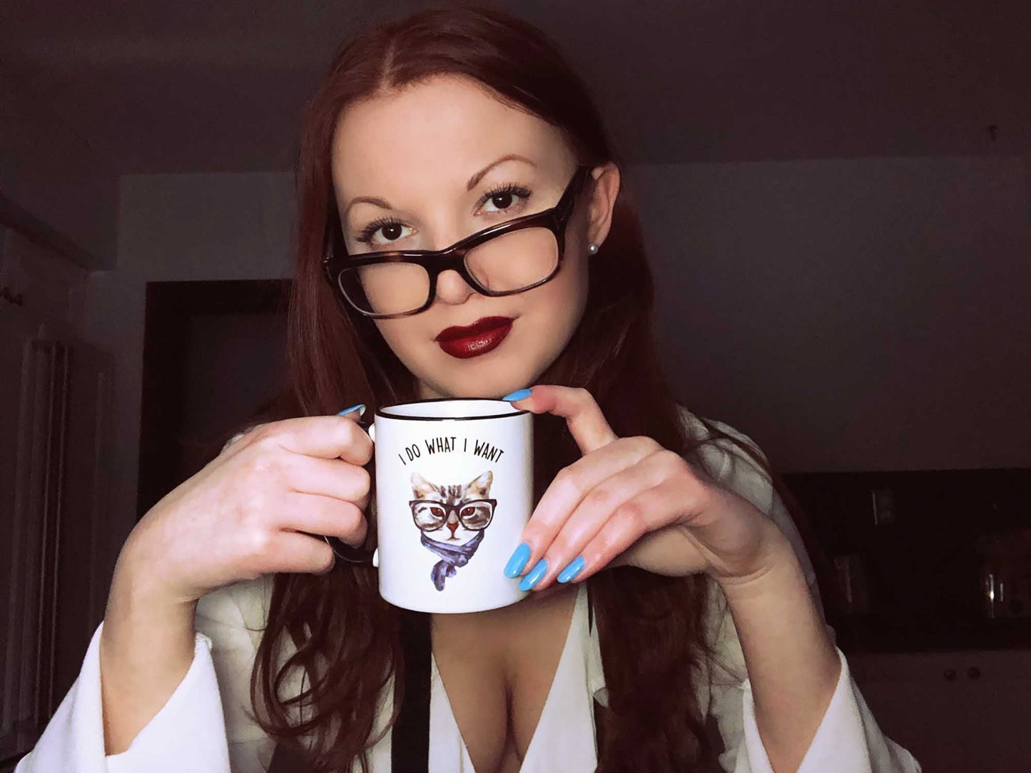 I Do What I Want Cat Coffee Mug