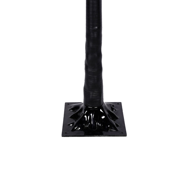 Set Of 3 Halloween Ghost Trees With Purple Lights, 4 Feet, 5 Feet, And 6 Feet, Black Glowing Trees For Halloween Decoration