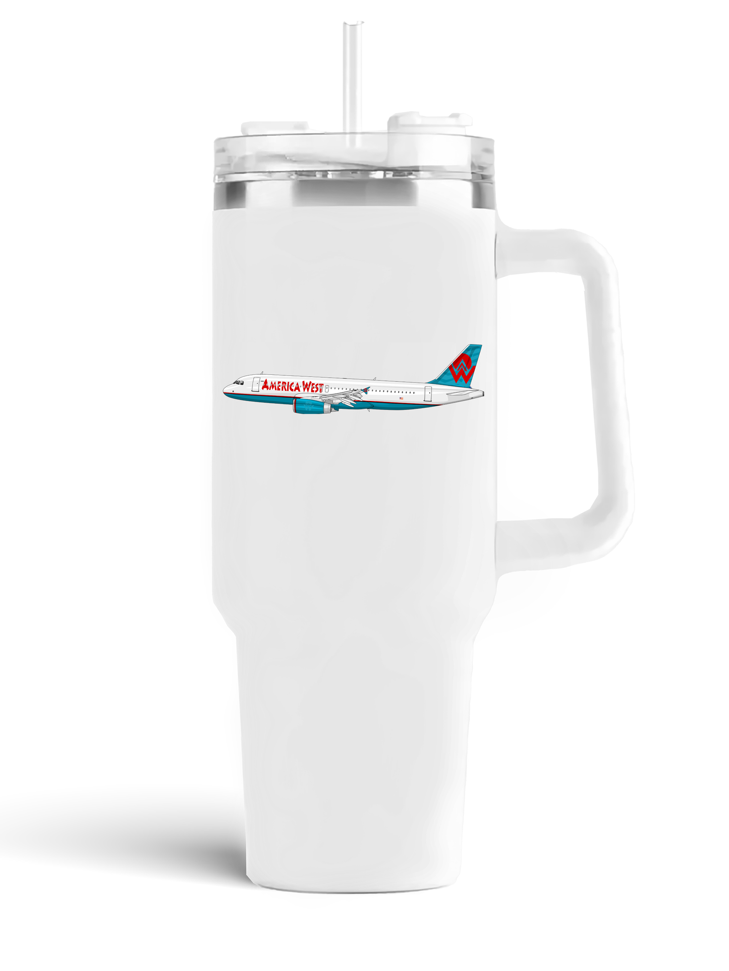 America West Airbus A319 Mugs, Tumblers Drinkware