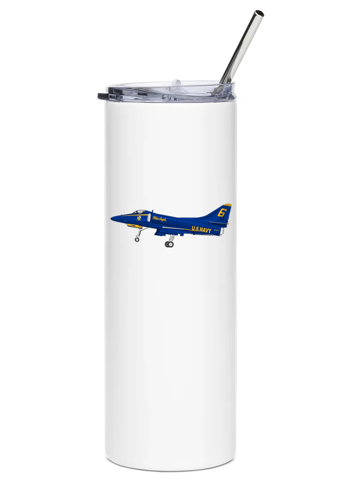 Douglas A-4 Skyhawk 'Blue Angels' Mugs, Tumblers Drinkware