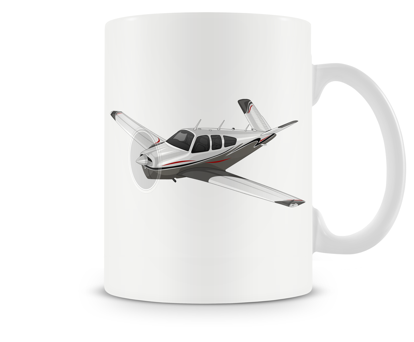 Beechcraft Bonanza V35TC Mugs, Tumblers Drinkware