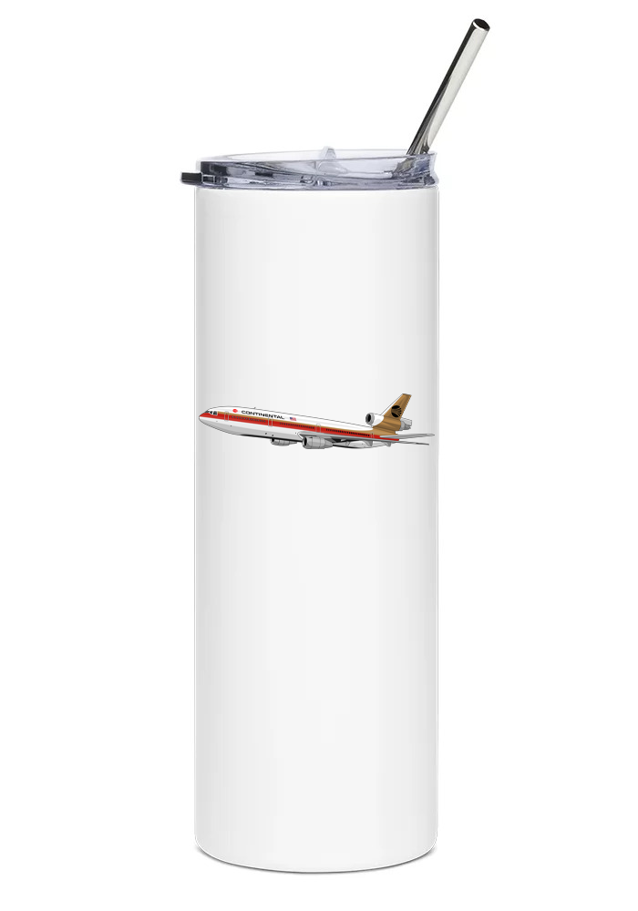 Continental Airlines McDonnell Douglas DC-10 Mugs, Tumblers Drinkware