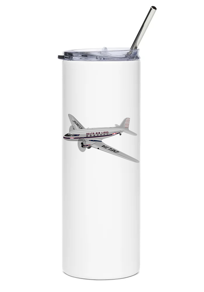 Delta Airlines Douglas DC-3 Mugs, Tumblers Drinkware