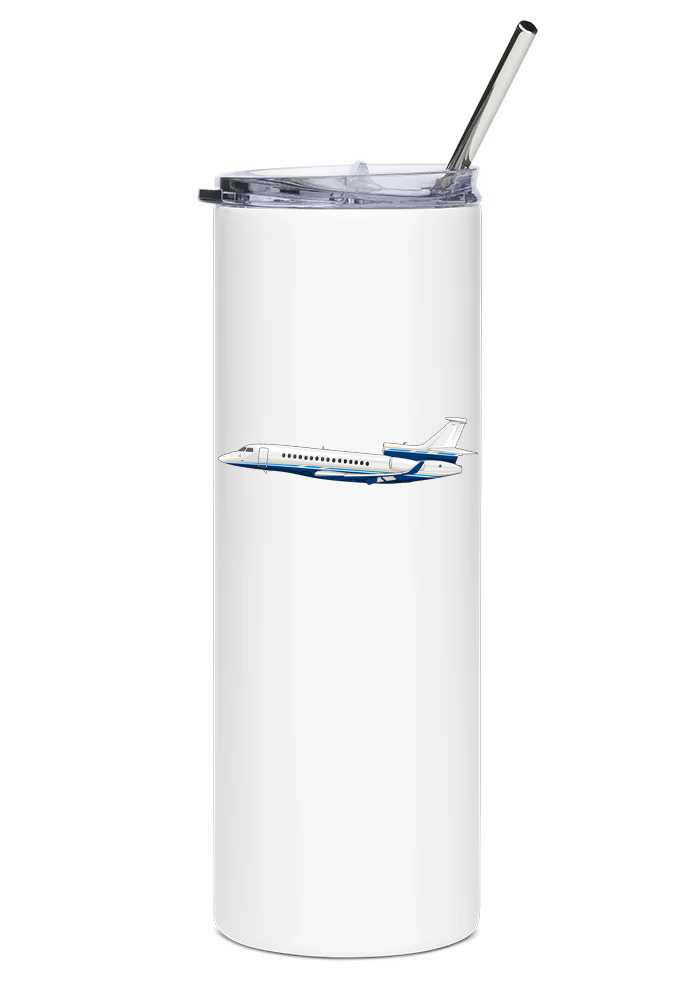 Dassault Falcon 8X Mugs, Tumblers Drinkware