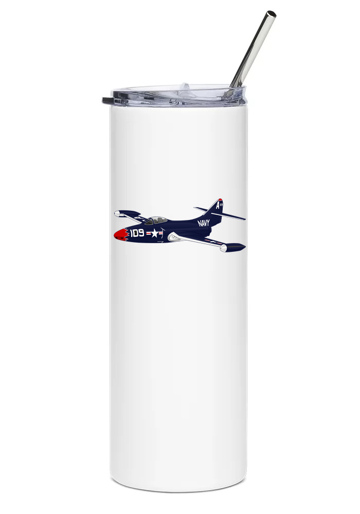 Grumman F9F Panther Mugs, Tumblers Drinkware