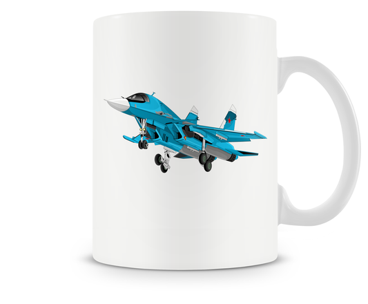 Sukhoi Su-34 Mugs, Tumblers Drinkware