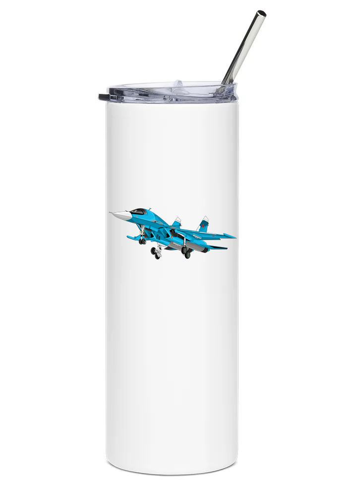Sukhoi Su-34 Mugs, Tumblers Drinkware
