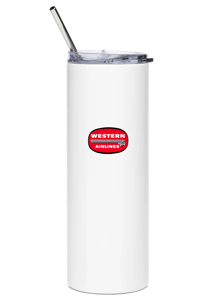 Western Airlines Douglas DC-6 Mugs, Tumblers Drinkware