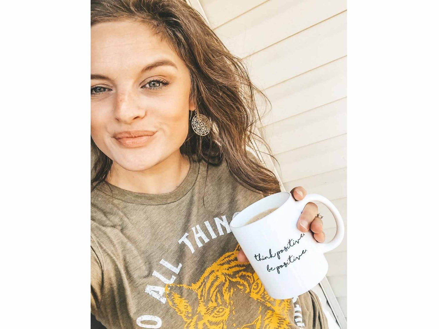 Think Positive Be Positive Coffee Mug