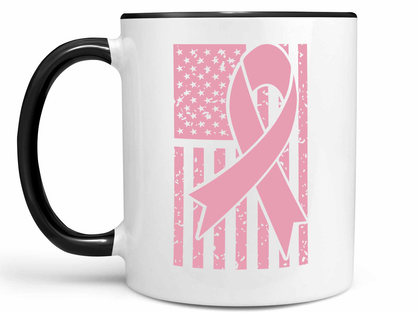 Pink Ribbon Flag Coffee Mug