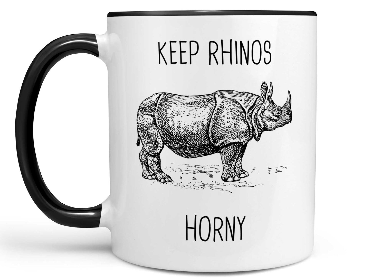 Keep Rhinos Horny Coffee Mug