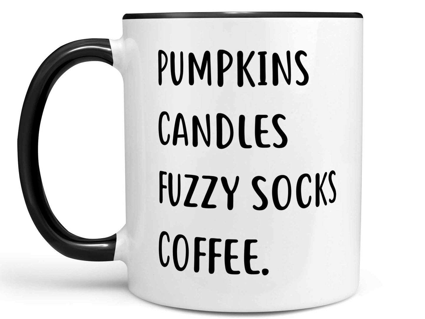 Pumpkins Candles Fuzzy Socks Coffee Mug