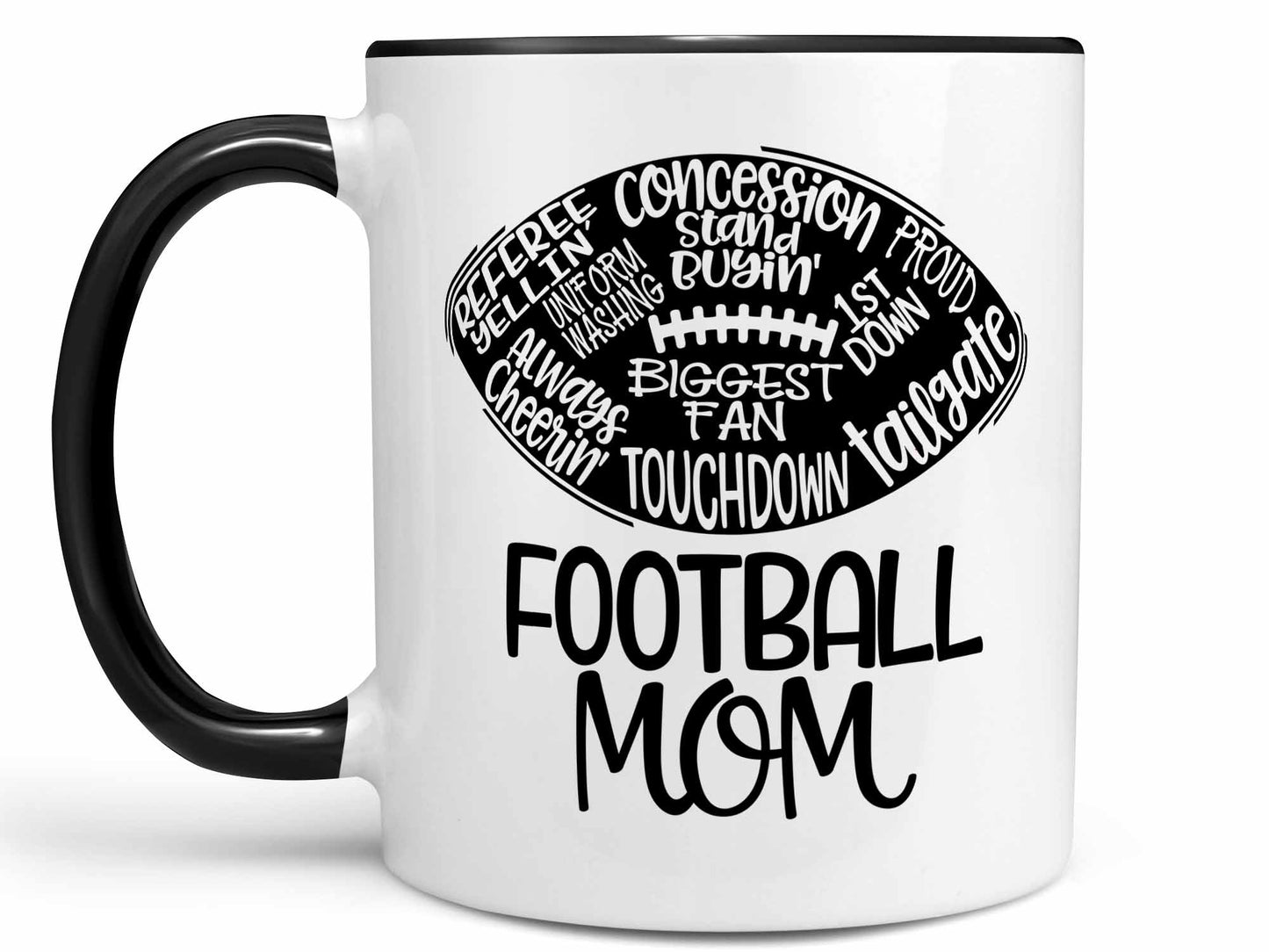 Football Mom Words Coffee Mug