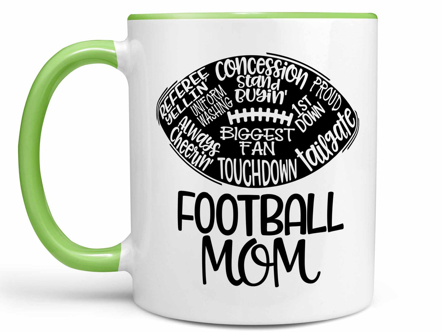 Football Mom Words Coffee Mug