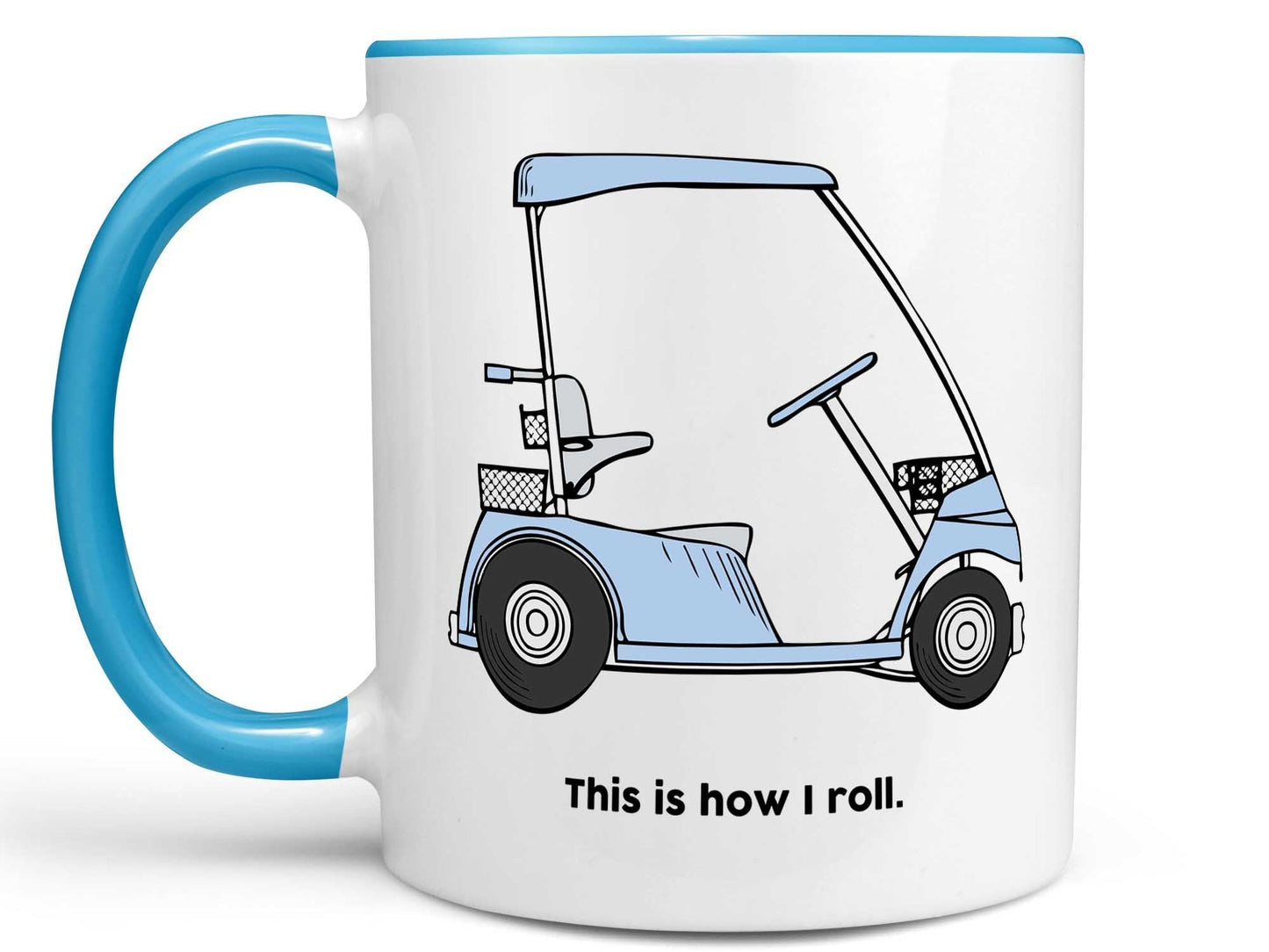 How I Roll Golf Cart Coffee Mug