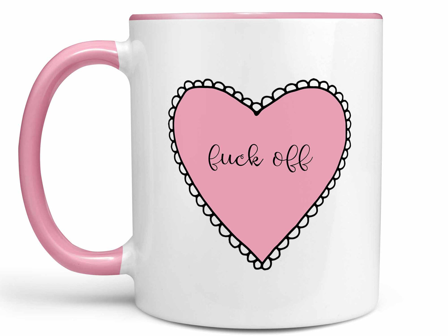 Fuck Off Heart Coffee Mug