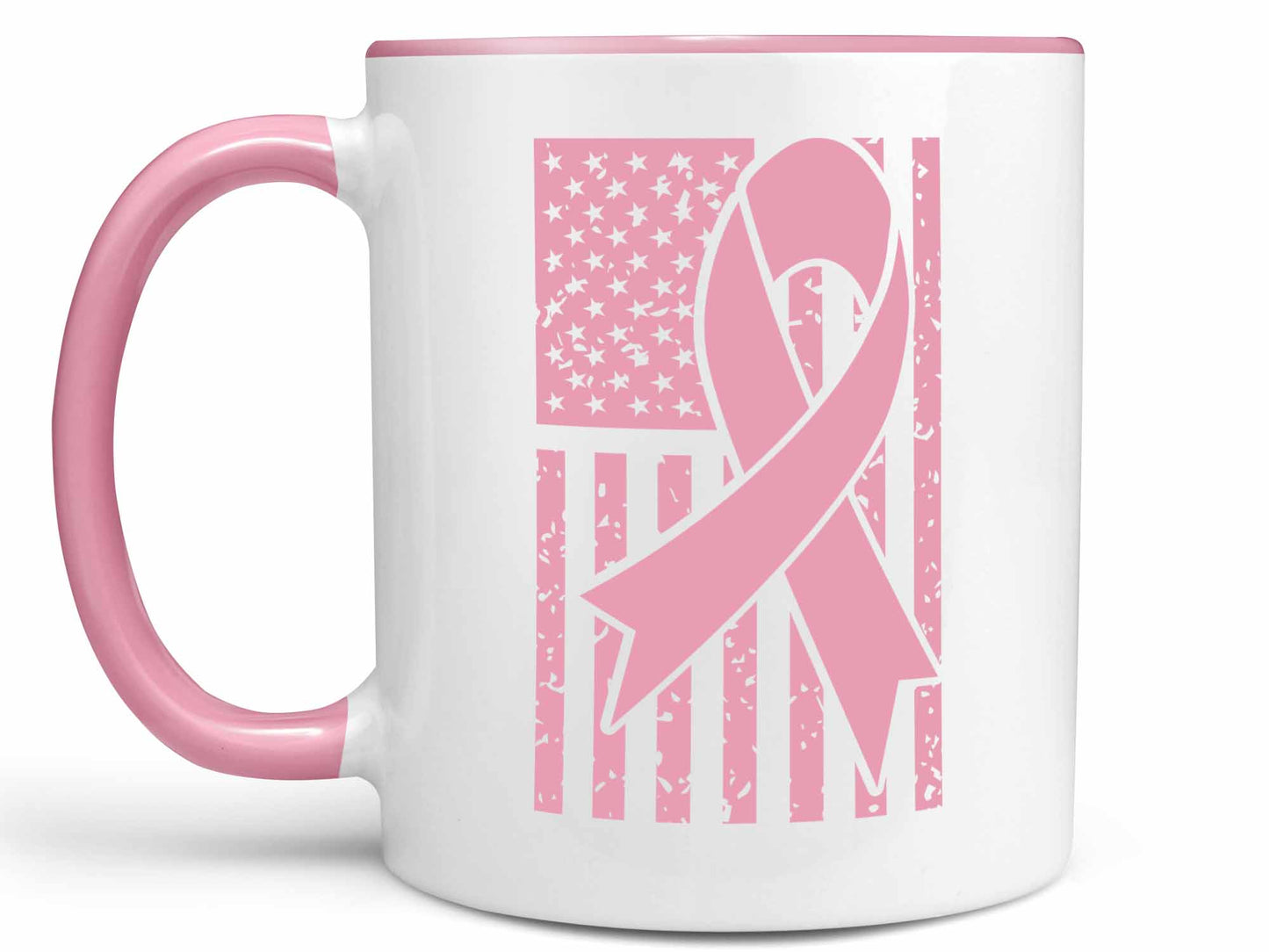 Pink Ribbon Flag Coffee Mug