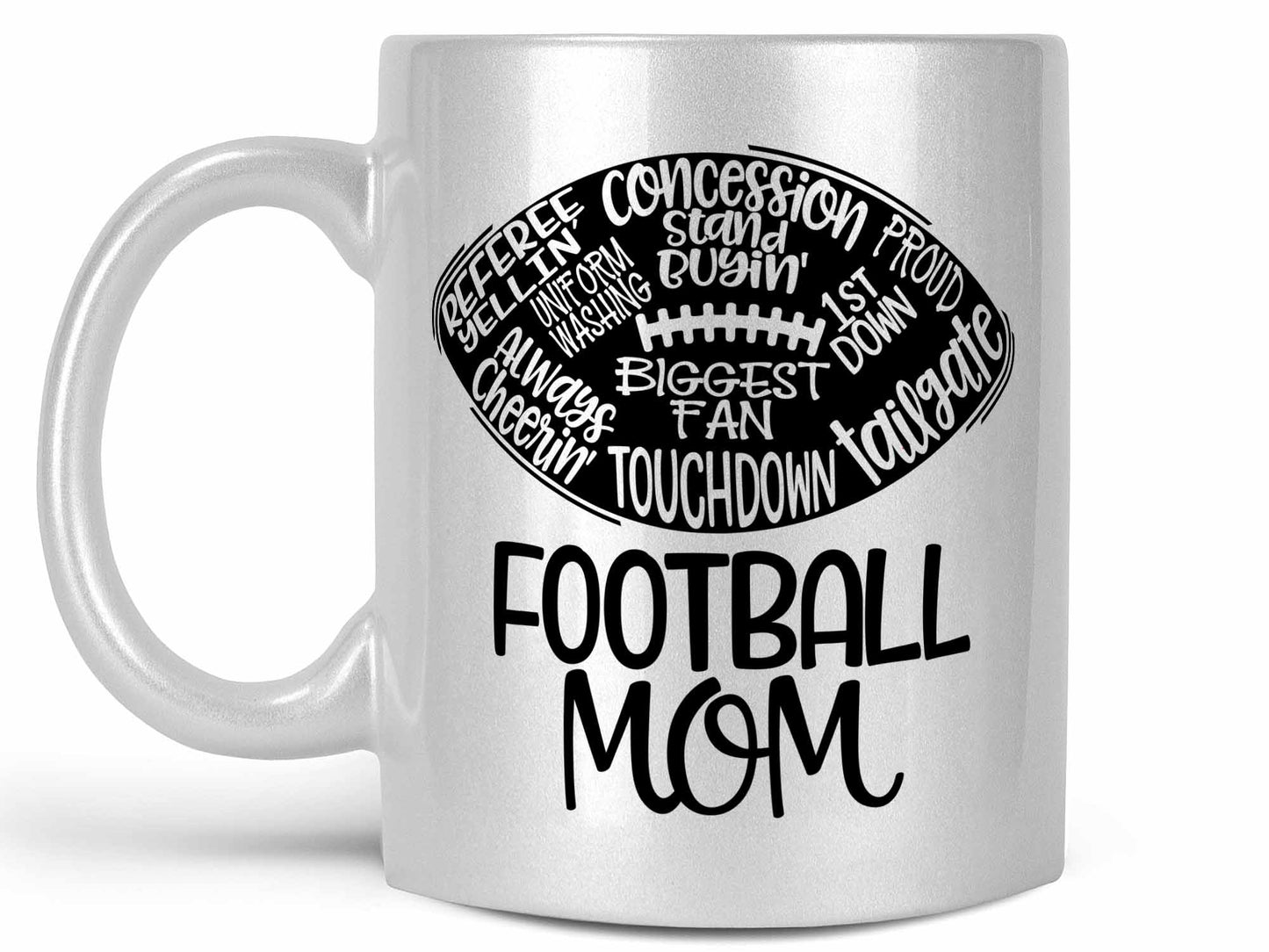 Football Mom Words Coffee Mug