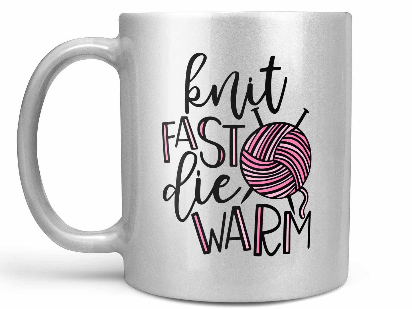 Knit Fast Die Warm Coffee Mug