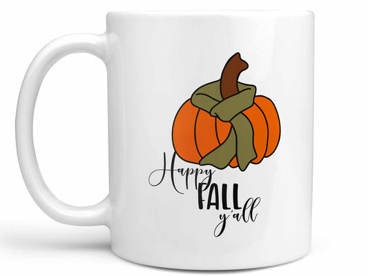 Happy Fall Y'all Pumpkin Coffee Mug