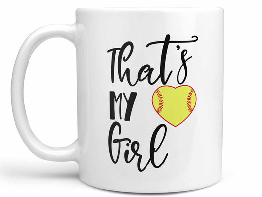 That's My Girl Softball Coffee Mug