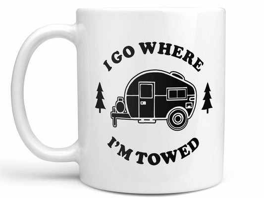 I Go Where I'm Towed Coffee Mug