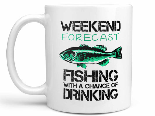 Weekend Forecast Fishing Coffee Mug
