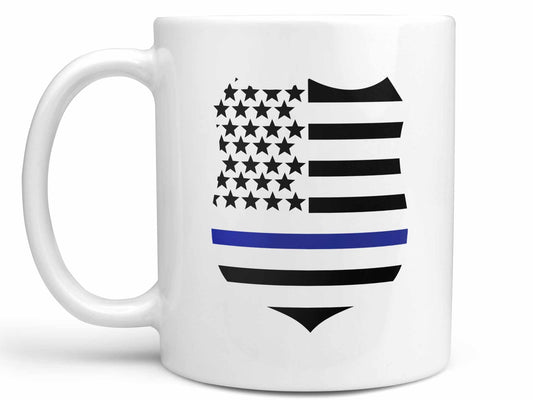 Blue Thin Line Coffee Mug