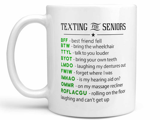 Texting for Seniors Coffee Mug