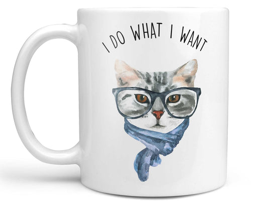 I Do What I Want Cat Coffee Mug