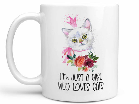 Girl Who Loves Cats Coffee Mug