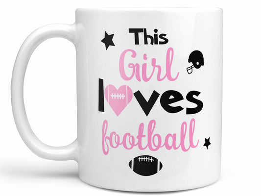 This Girl Loves Football Coffee Mug
