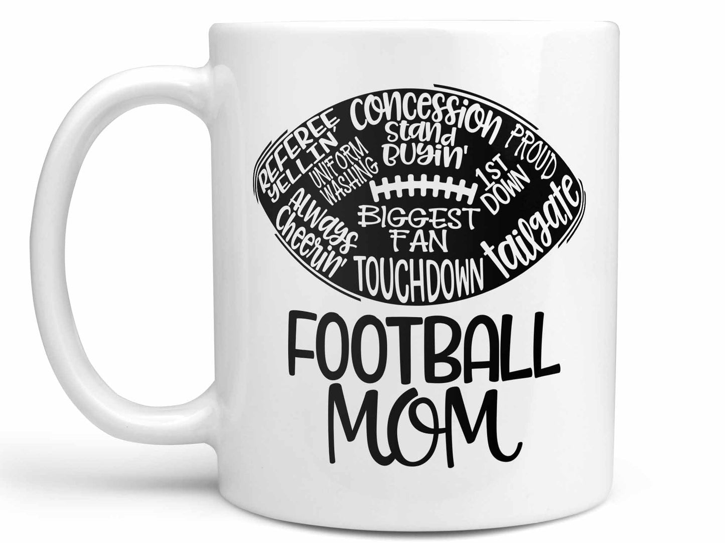 Football Mom Words Coffee Mug