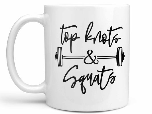 Top Knots and Squats Coffee Mug