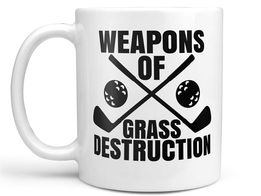 Grass Destruction Golf Coffee Mug