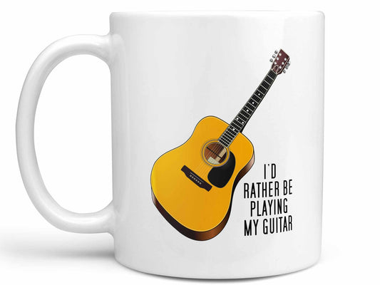 Rather Play Guitar Coffee Mug