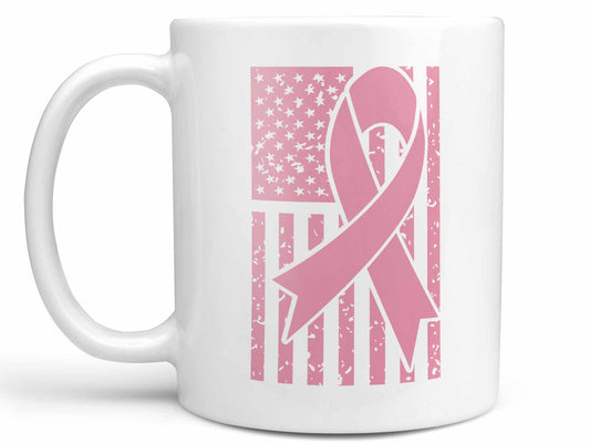 Pink Ribbon Flag Coffee Mug