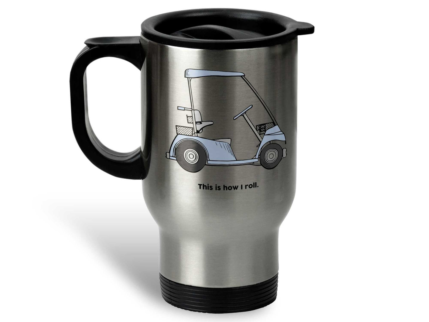 How I Roll Golf Cart Coffee Mug