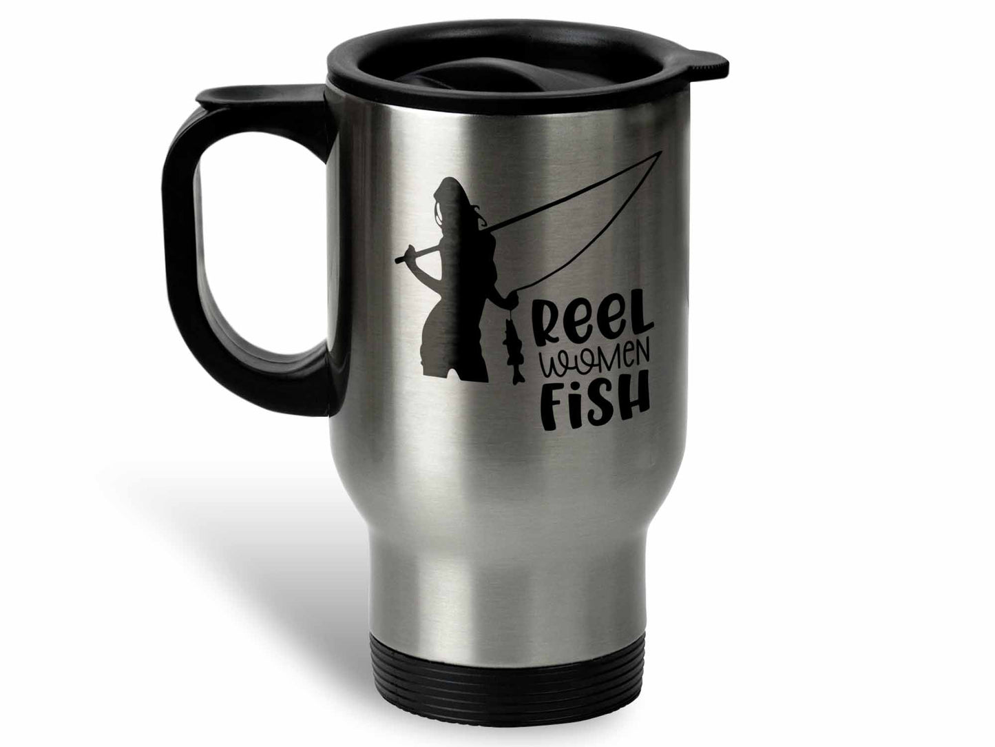 Reel Women Fish Pink Coffee Mug