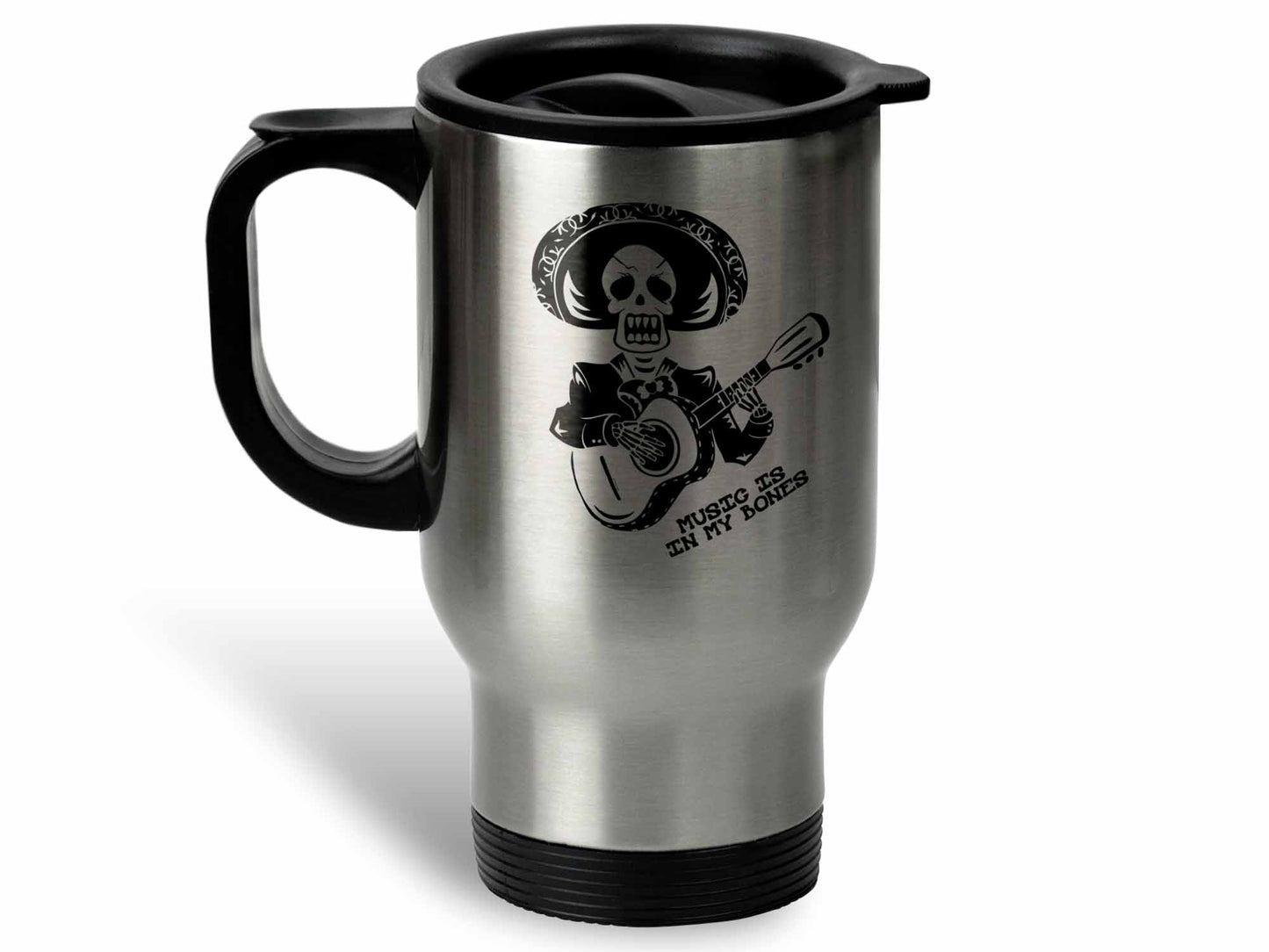 In My Bones Skeleton Guitar Coffee Mug