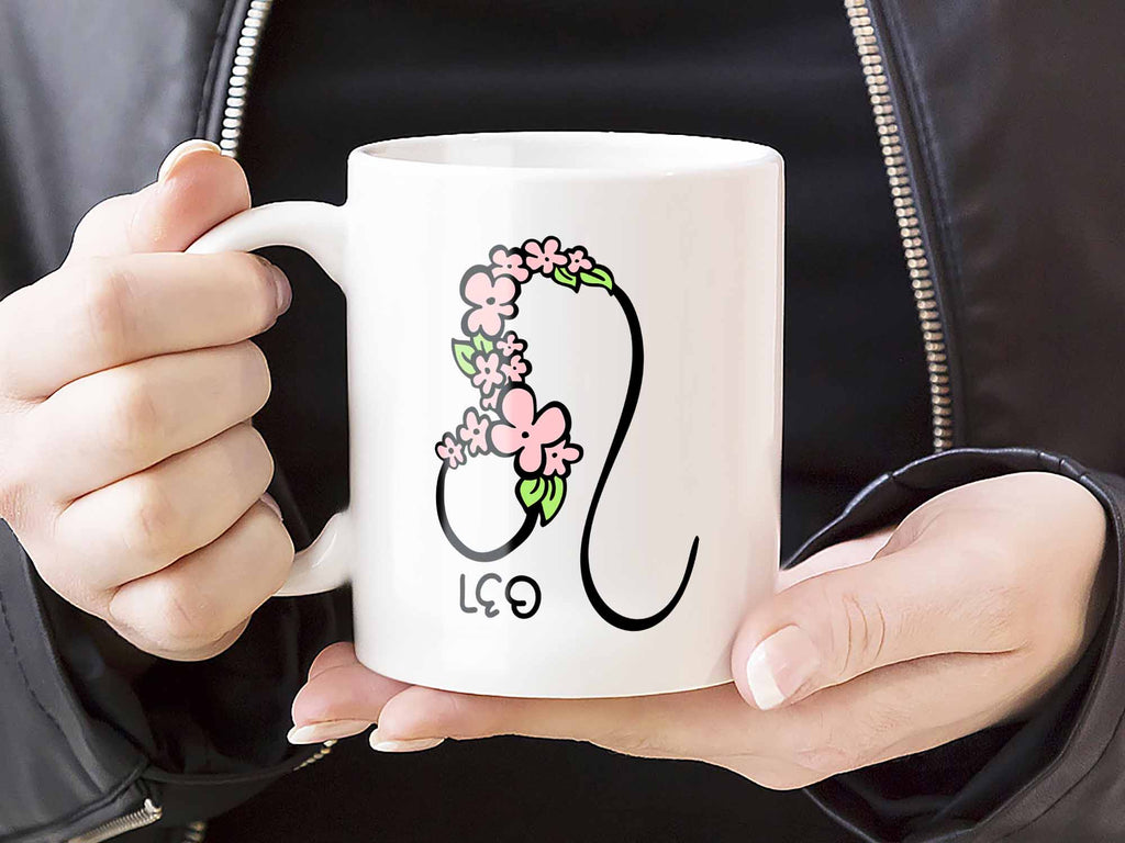 Leo Flower Coffee Mug