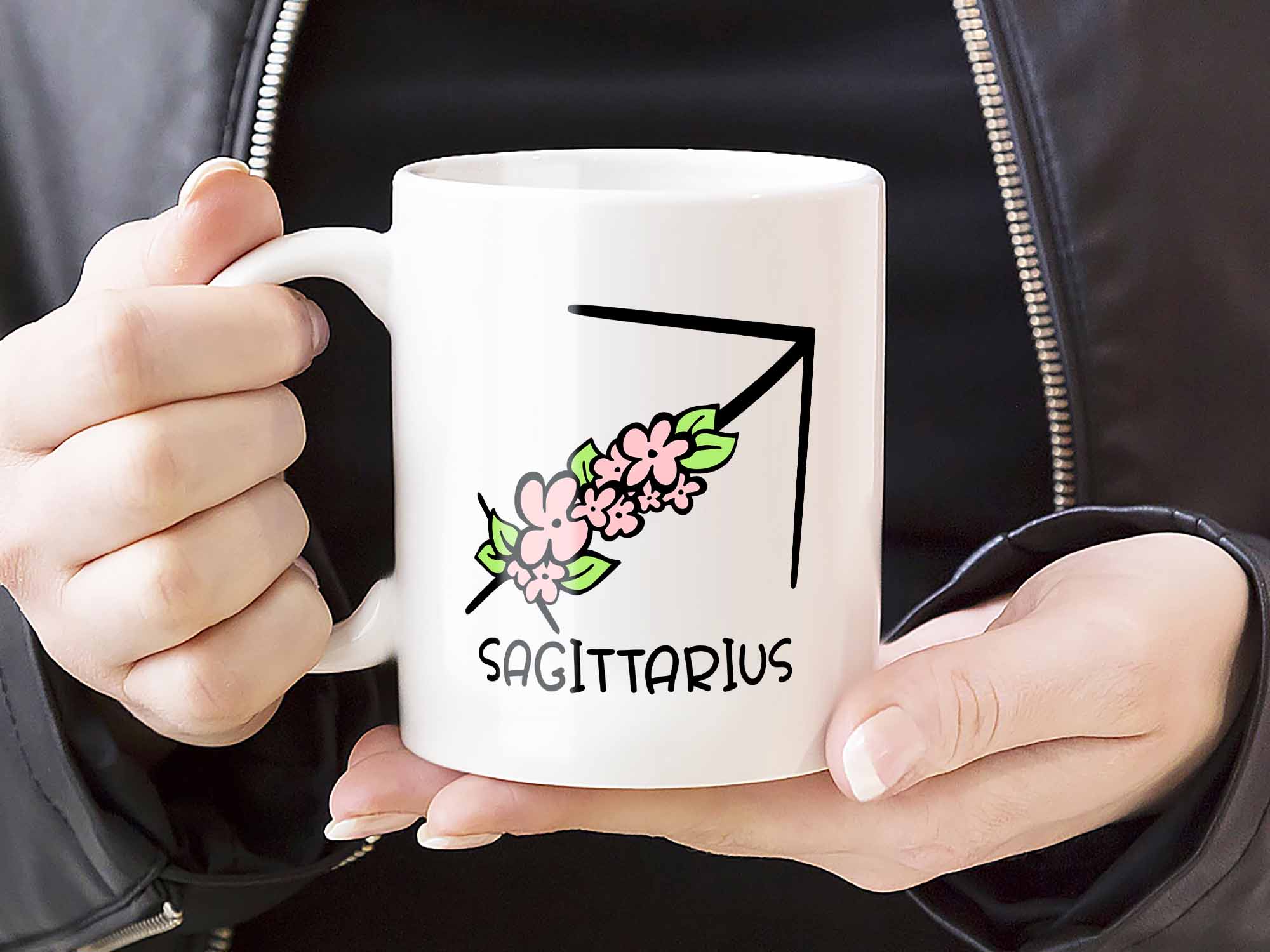 Sagittarius Flower Coffee Mug
