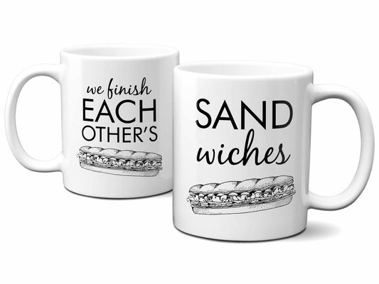 His and Hers Sandwiches Coffee Mugs